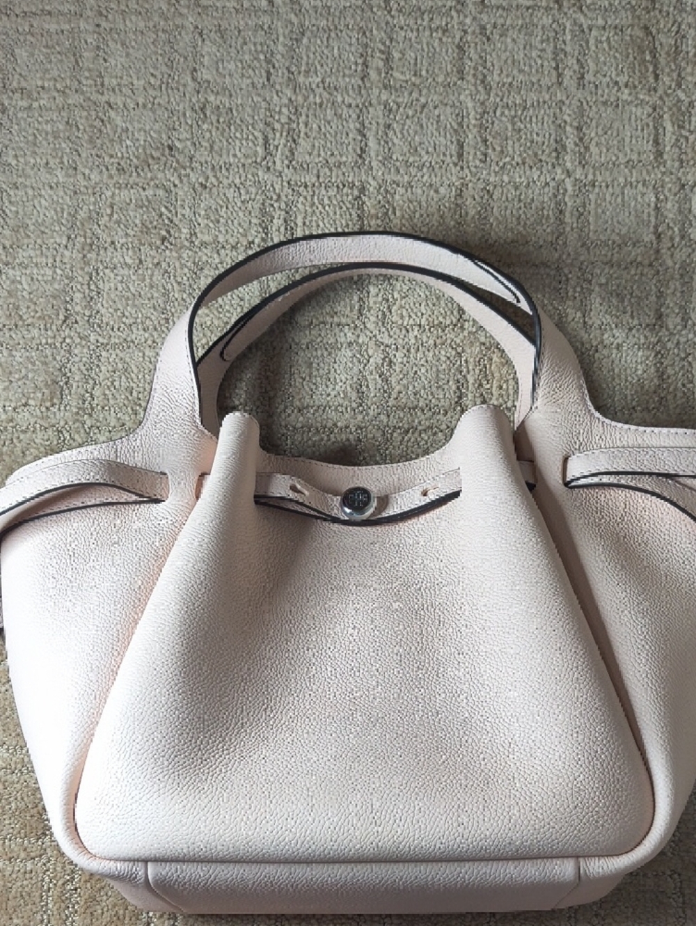 Tory Burch Small Romy Tote In Blush Pink - Picture 3 of 11